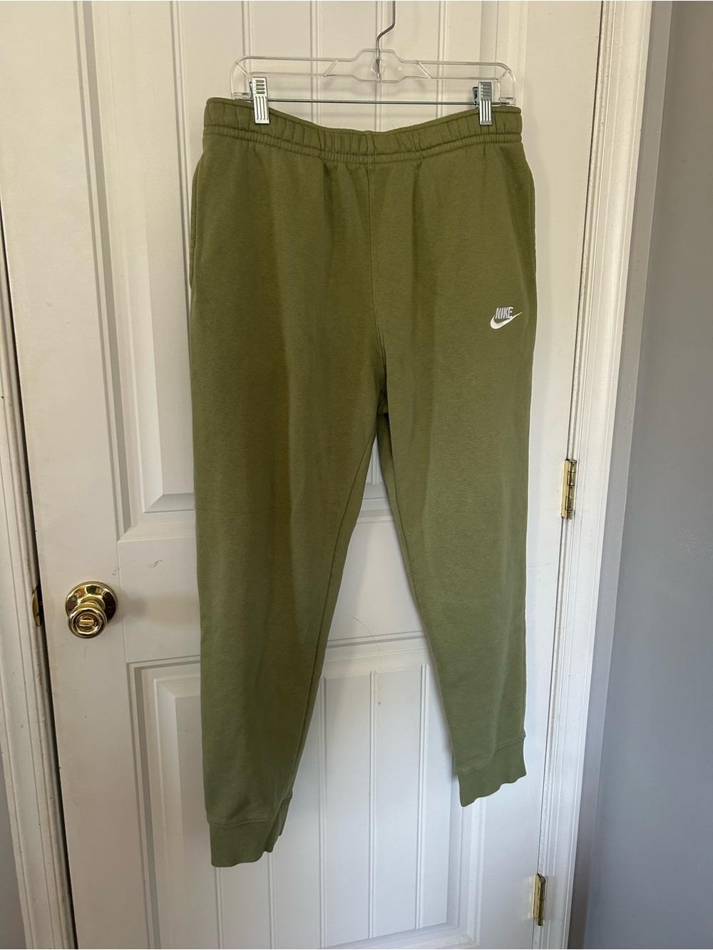 Nike Light Olive Green Fleece Sweatpants